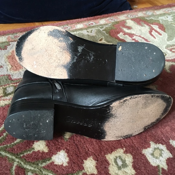 CARTEL Frye Black Leather Harness Moto Civil War Ankle Zip Boots 8 M - Picture 6 of 6